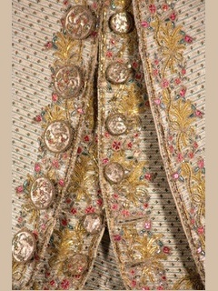 Georgian waistcoat detail:  [Photo courtesy of Historic Royal Palaces]